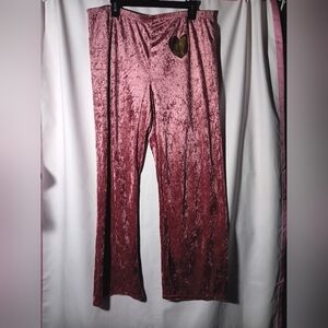 Velvet Burgundy Pants